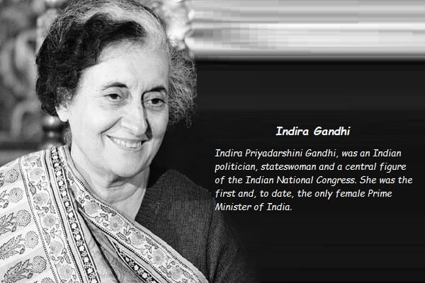 Indira Gandhi Information In Marathi 
