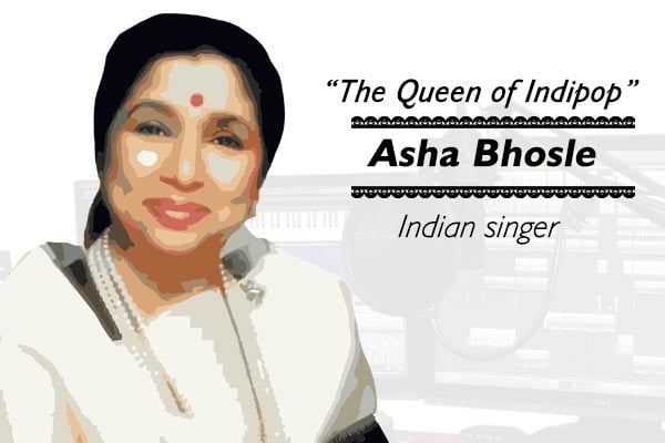 Asha Bhosle Information in Marathi