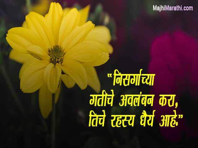 Quotes about Nature in Marathi