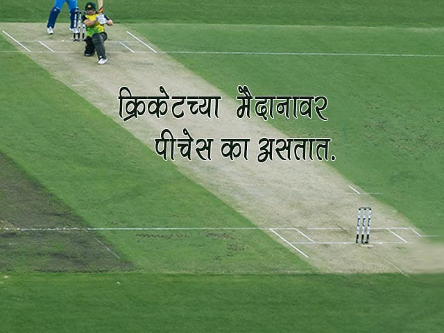 Cricket pitch Information in Marathi
