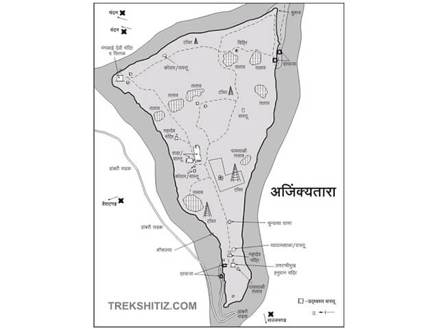 Ajinkyatara Fort Map