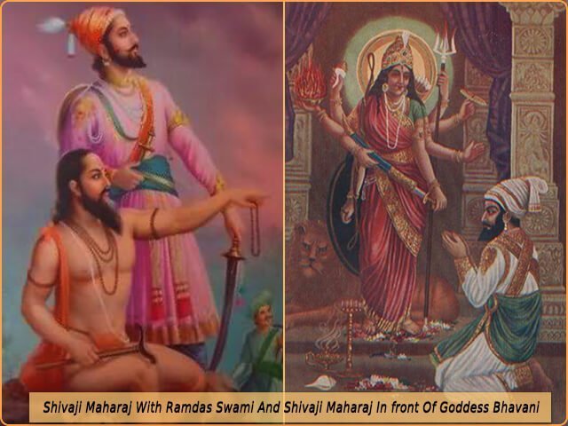 Shivaji Maharaj with Ramdas Swami