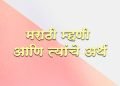 २००+ मराठी म्हणी आणि त्यांचे अर्थ