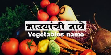 भाज्यांची नावे मराठीत